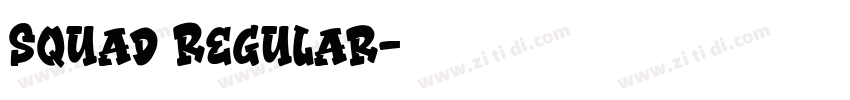 Squad Regular字体转换